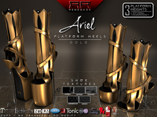 [Renegade] Ariel Platform Heels - Gold