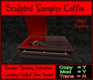 Sculpted Vampire Coffin