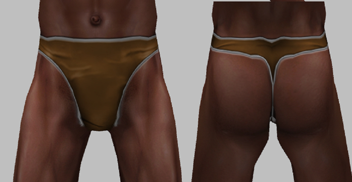 men's bikini string - gold