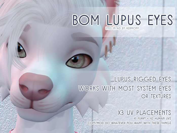 :: wickedpup :: RIGGED BOM EYES || LUPUS