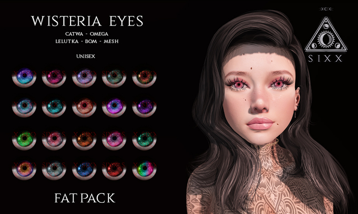- sixx - Wisteria Eyes - {FATPACK}