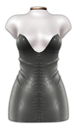 - sixx - Leather Dress - Silver
