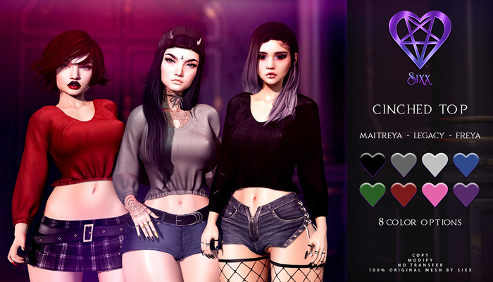 - sixx - Cinched Top - {FATPACK}