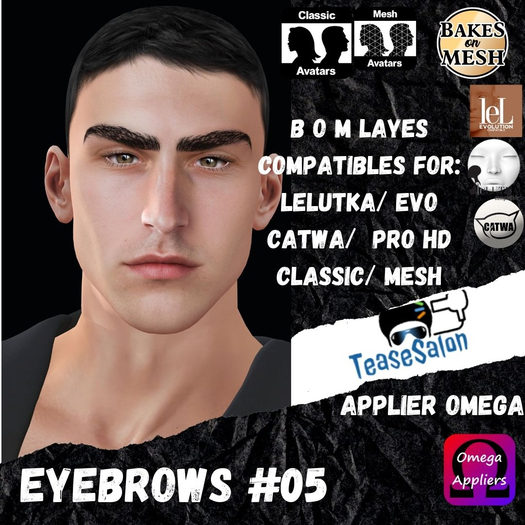 #TS#  Eyebrows #05 BOM - Lel Evo/Catwa HD Pro/ Classic