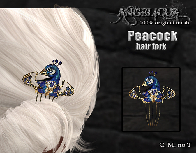 ::ANGELICUS:: Peacock Hair fork
