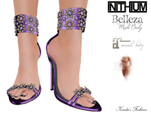 Purple Bejeweled  High Heels