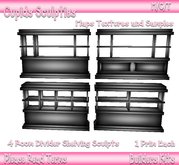 *Cupids* 3D Sculpt 4 Room Divider Shelves