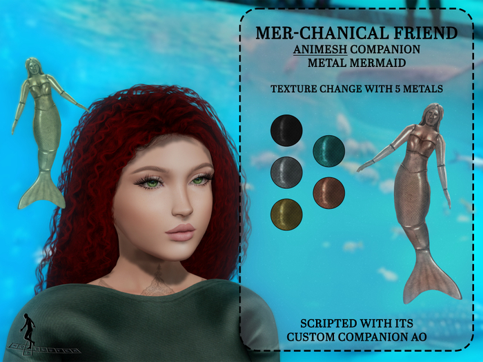 *~*HopScotch*~* Mer-canical Friend (Animesh Companion)
