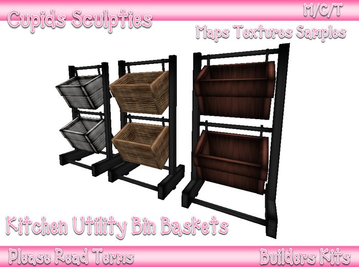 *Cupids* 3D Sculpt Kitchen Utility Baskets