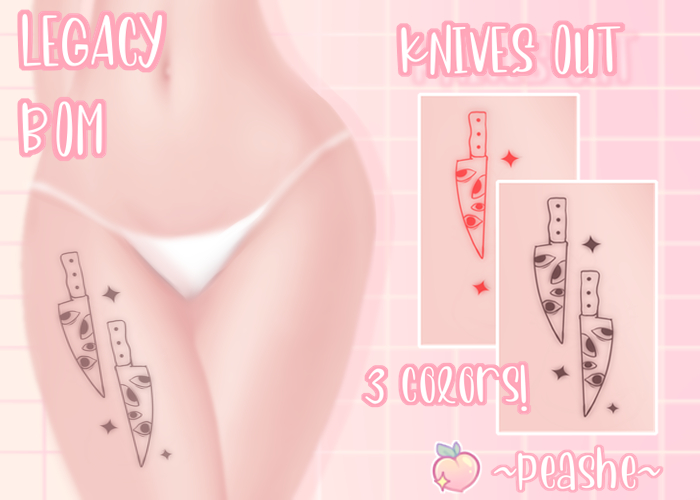 ~Peashe~ Knife tattoo {BOM}