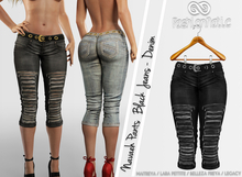 Navaeh Female Pants Black Jeans - Denim - Maitreya Lara, Lara Petite, Belleza Freya, Legacy - FashionNatic