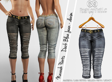 Navaeh Female Pants Dark Blue Jeans - Denim - Maitreya Lara, Lara Petite, Belleza Freya, Legacy - FashionNatic