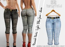 Navaeh Female Pants Light Blue Jeans - Denim - Maitreya Lara, Lara Petite, Belleza Freya, Legacy - FashionNatic