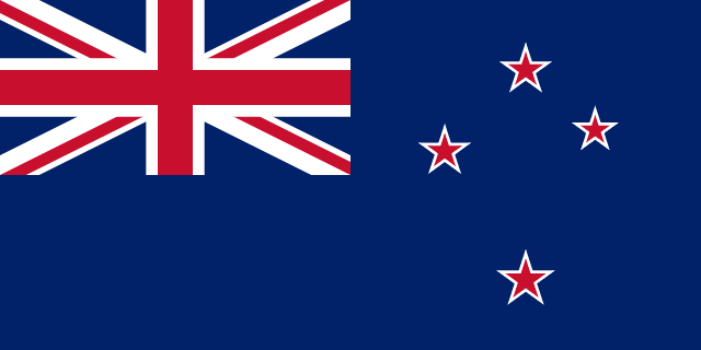 Set of 4 waving flags ver. 1.0 (New Zealand)