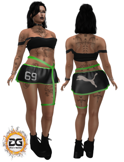 DG Skirt 69-Green--Box