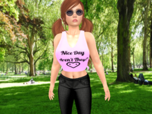 Crop top-Nice Day