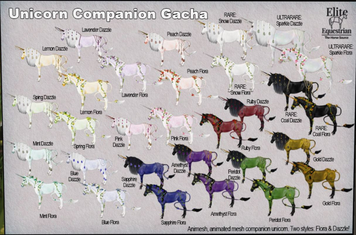 *E* RHR Companion Dazzle Unicorn Snow RARE