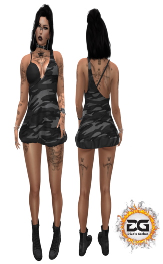 DG Dress -Camo Grey-Box