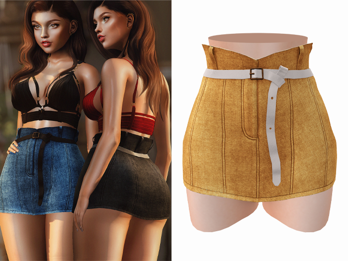 -[ vagrant ]- Emily Skirt - Gold