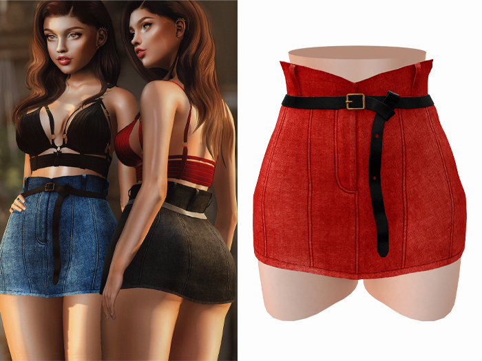 -[ vagrant ]- Emily Skirt - Light Red