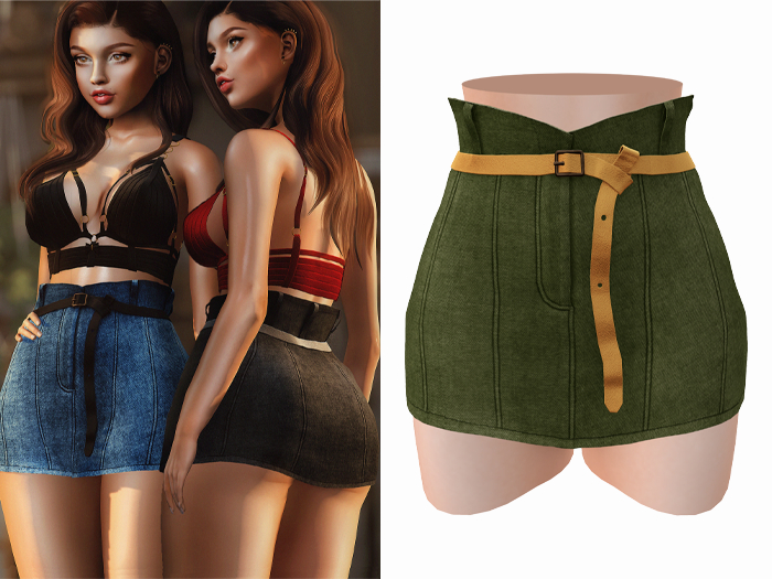 -[ vagrant ]- Emily Skirt - Olive