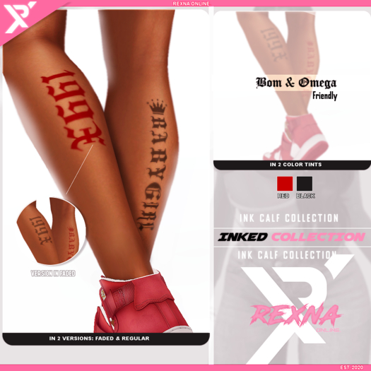 !RX - Inked Calfs Tat Collection (UNPACK)
