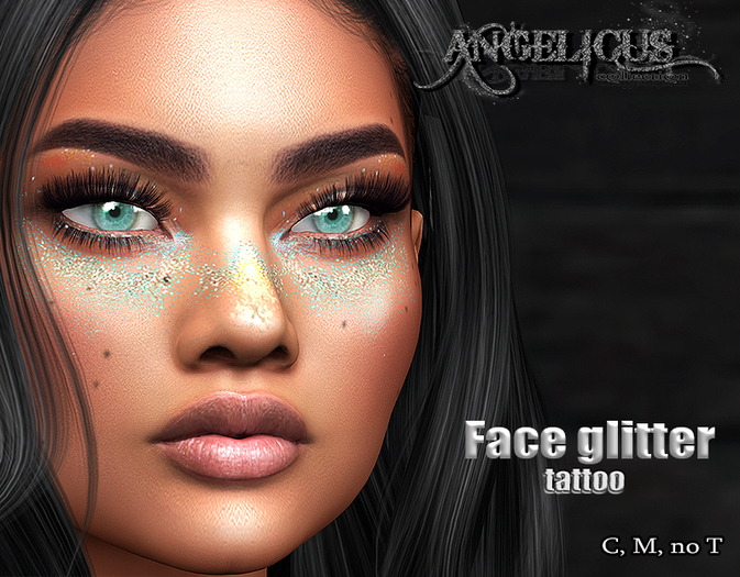::ANGELICUS:: Face glitter tattoo