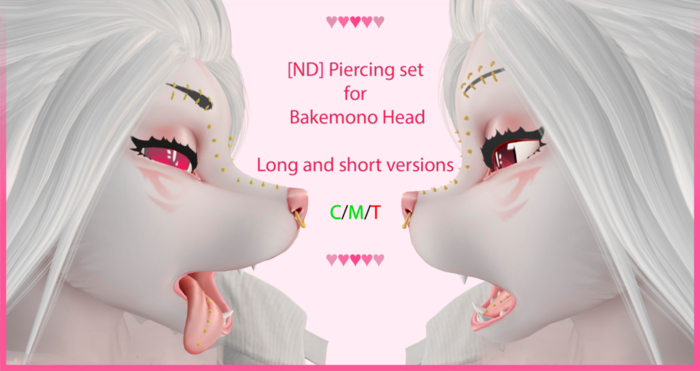 [ND] Piercing Set for Bakemono head