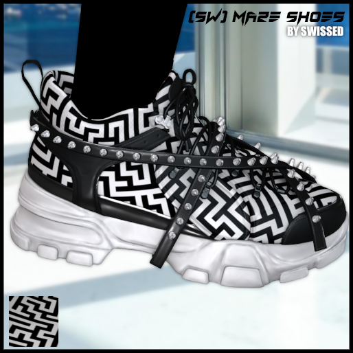 (SW) Maze Shoes B/W