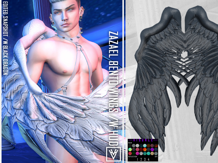 [ xVx ]ZAZAEL BENTO WINGS - MIDNIGHT