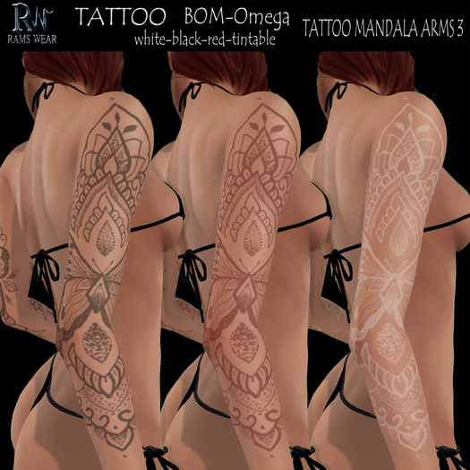 RAMS WEAR-Tattoo Mandala Arms 3 