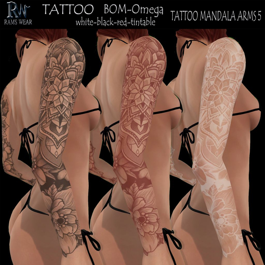 RAMS WEAR-Tattoo Mandala Arms 5 