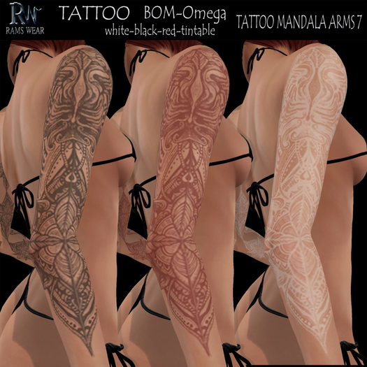 RAMS WEAR-Tattoo Mandala Arms 7 