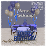 ~FDA~ *Iced Blue ULTRA DELUXE Party Kit!