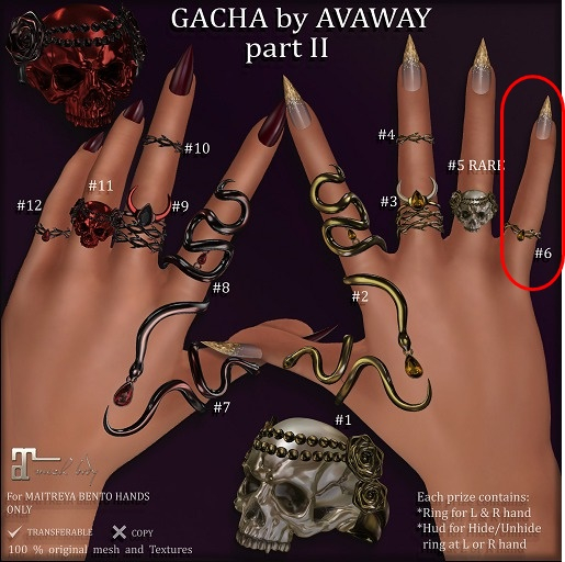 *AvaWay* WITCH RING SET #6_M_part II