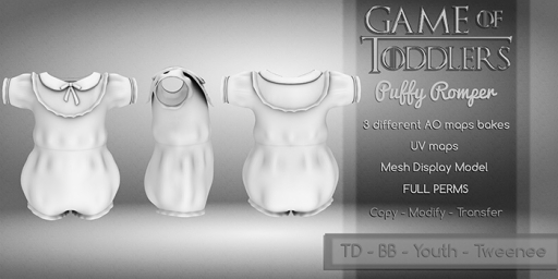 {GoT} Puffy Romper [DEMO] (wear)