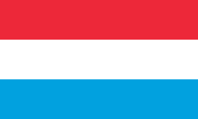 Set of 4 waving flags ver. 1.0 (Luxembourg)