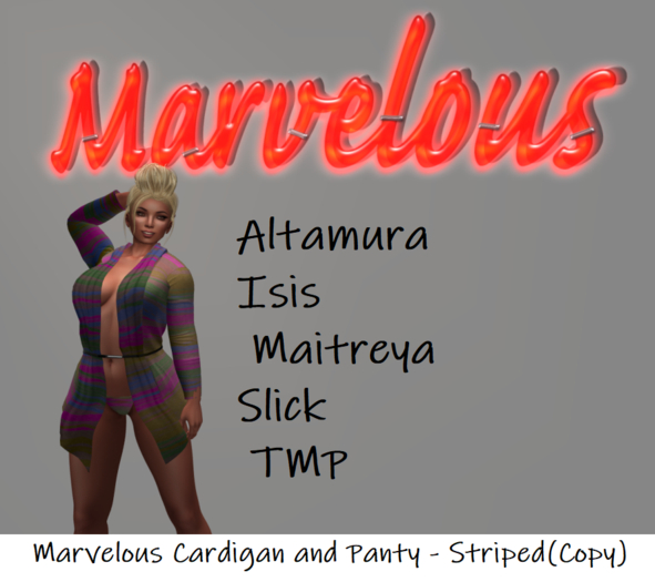 Marvelous Cardigan and Panty Striped (copy)