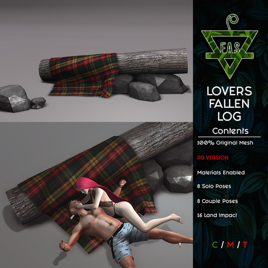 _-FAS-_  LOVERS FALLEN LOG : PG [WEAR TO UNPACK]