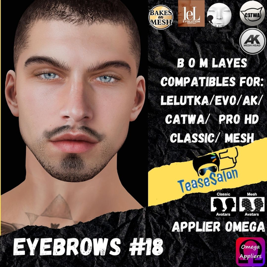 #TS# Beard #18 BOM - Lel Evo/Catwa HD Pro/AK/ Classic