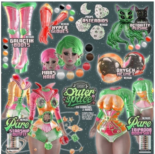 :Moon amore: OuterSpace / Mars Hairstyle / Brunette
