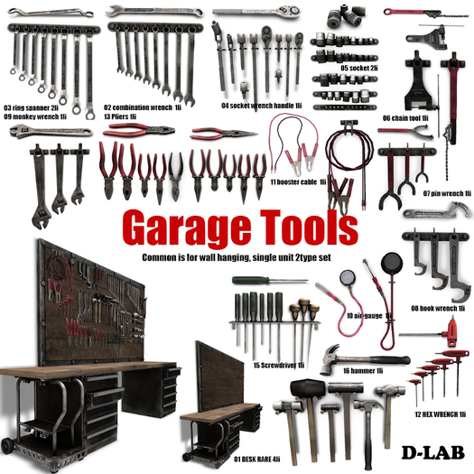D-LAB TOOLS COMMONS FULL SET