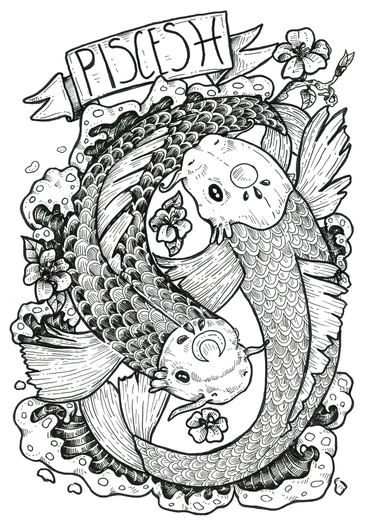 Daeva Pisces Tattoo