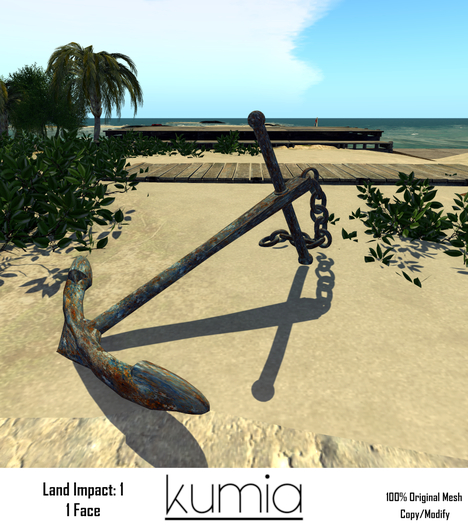 ::KUMIA:: Rusty Mesh Anchor - LI: 1 prim
