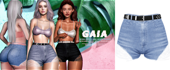 Gaia - mykie denim shorts//medium