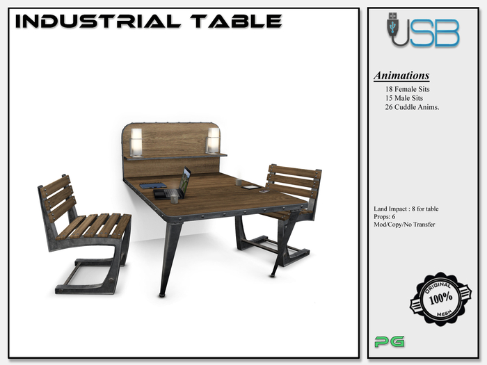 [USB] - Industrial Table (PG)