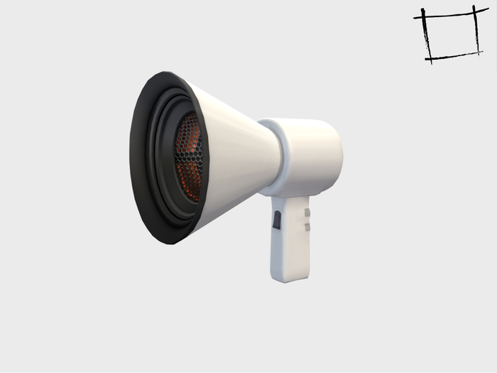 Full Perm Mesh Hand Held MegaPhone Bullhorn Loudspeaker