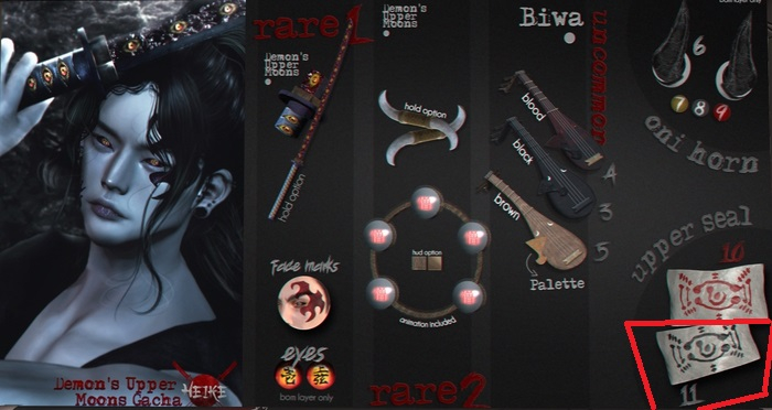 11.[HEIKE] Demon's Upper Moons (Black)