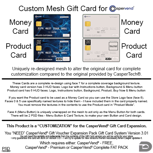 *:.DC.:* (Wear Me) Gift Card Add-On [CreditCard] for CV