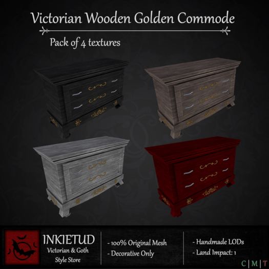 [INKIETUD] Victorian Wooden G Commode (Boxed)